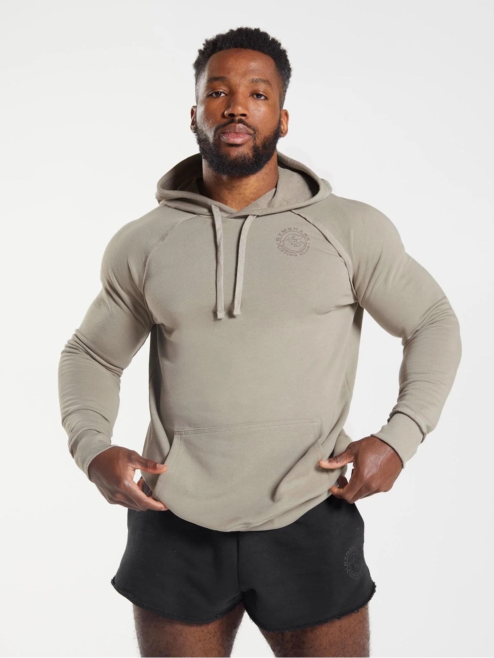 Gymshark Men's Legacy Hoodie in Ecru Brown